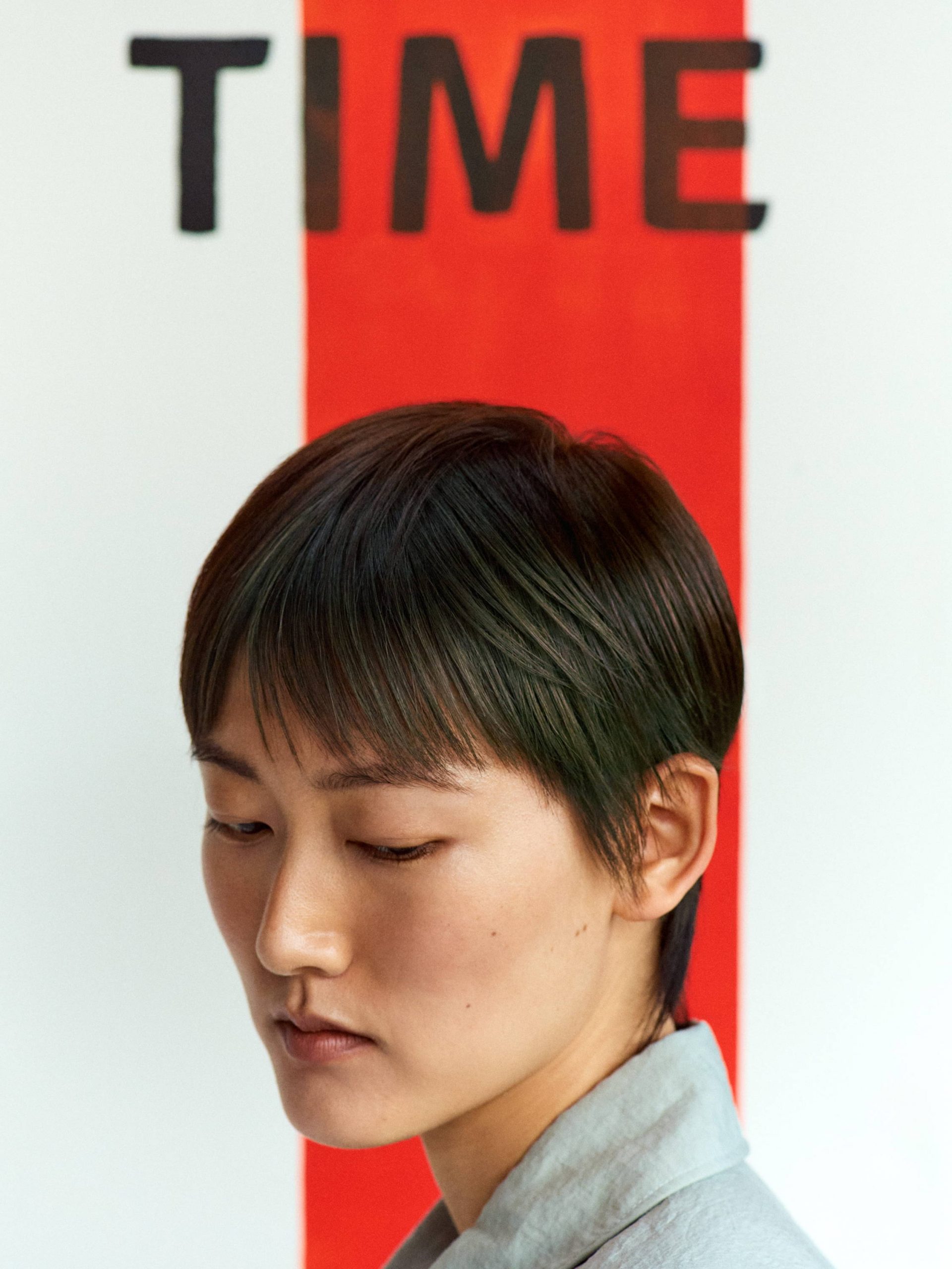 Asymmetrical Fringe Dark Brown Pixie — Winter Hairstyles for Thin Hair