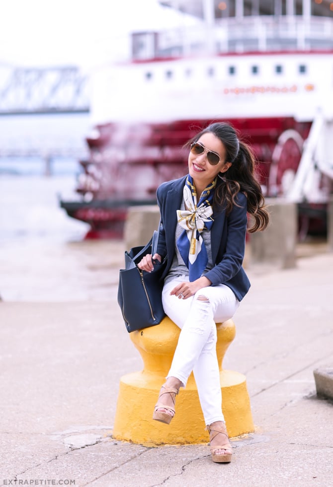 Silk Scarf for Smart Casual Daytime — Scarf Outfits