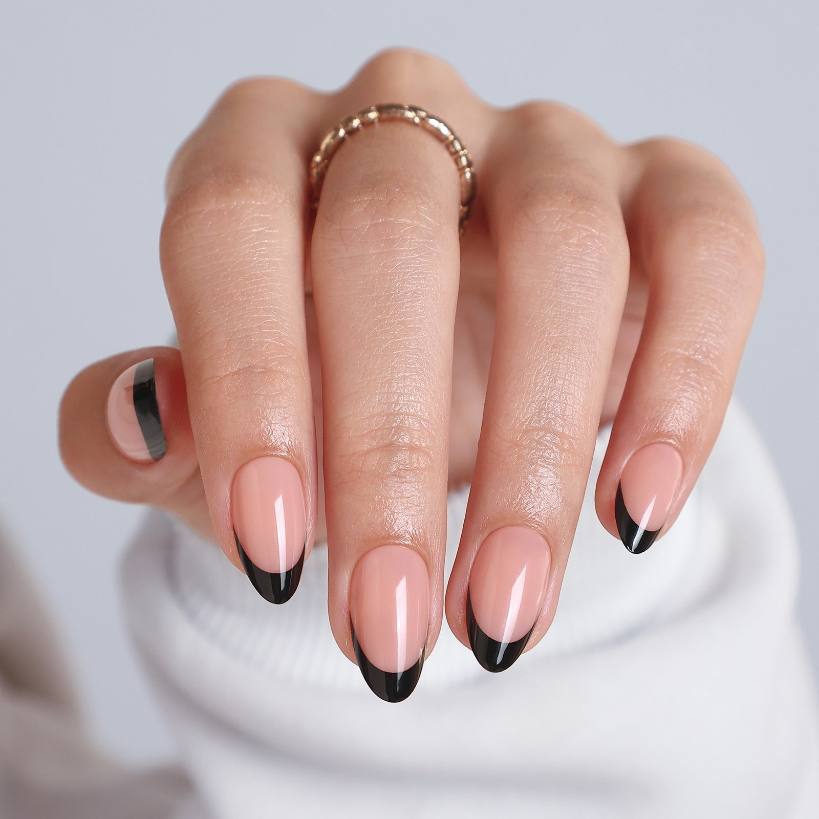 Classic Versatile Visual Idea — Short Winter Almond Nails
