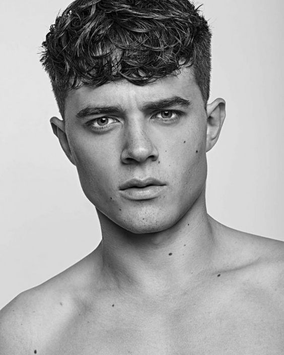 Textured Crop With Curly Fringe Textured Crop With Curly Fringe β Winter Haircuts for Men