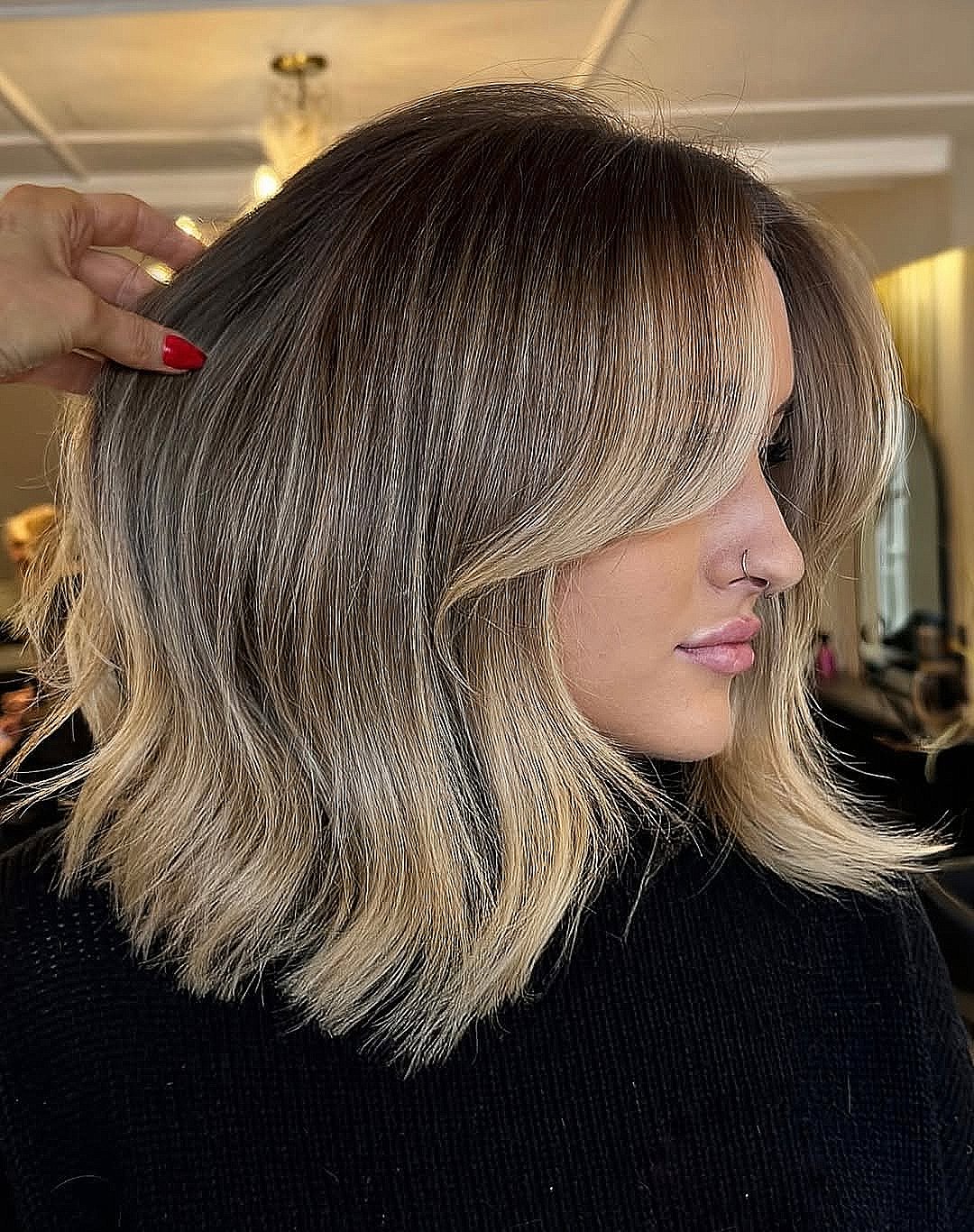 Layers Voluminous Ash Blonde Balayage Layers Voluminous Ash Blonde Balayage β Winter Balayage