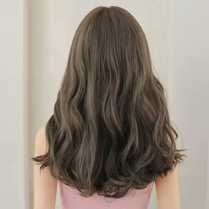 No Bangs Thick Ash Brown Mid-Back Length No Bangs Thick Ash Brown Mid-Back Length β Ash Brown Hair
