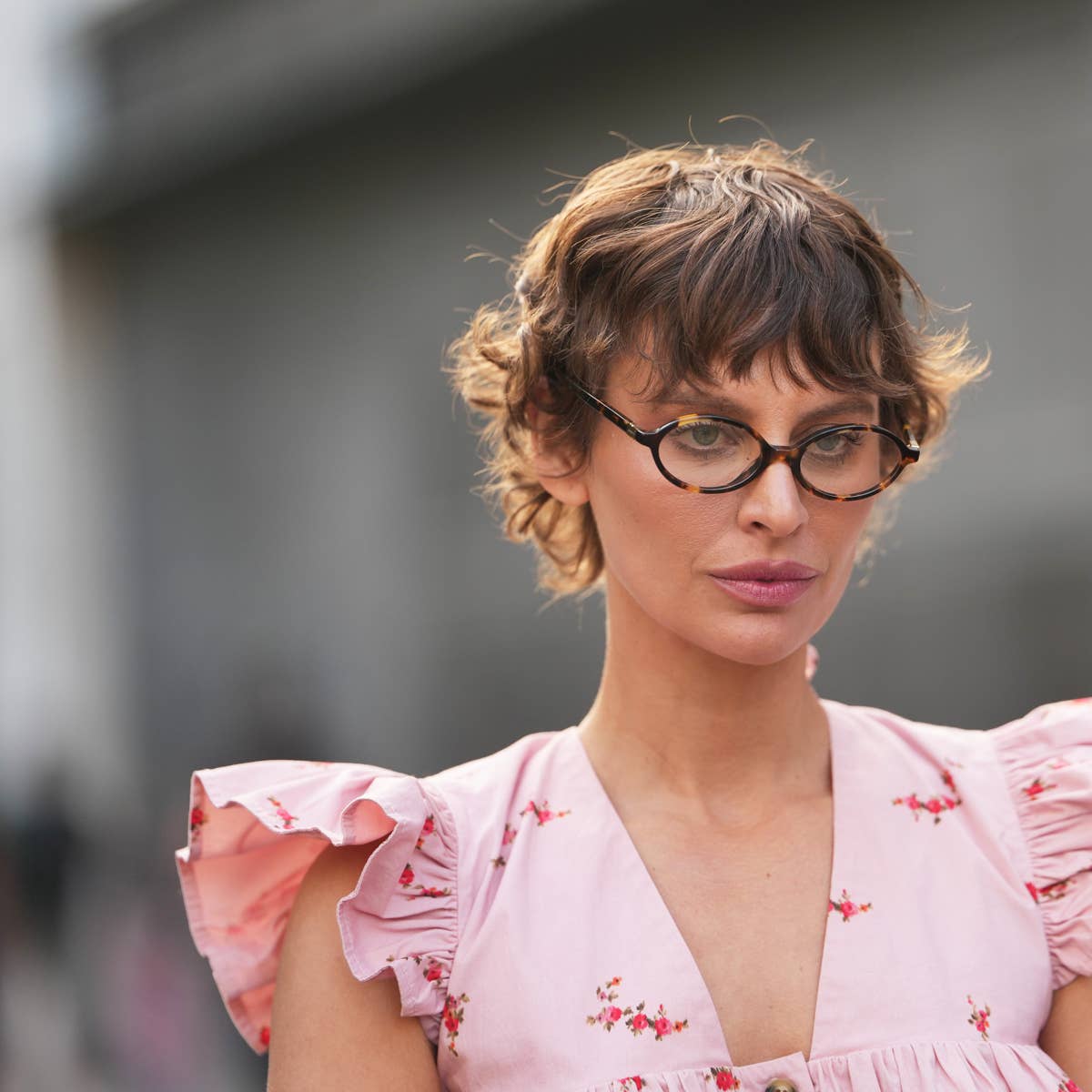 Short Shag With Curly Bangs — Winter Haircuts for Women Over 40
