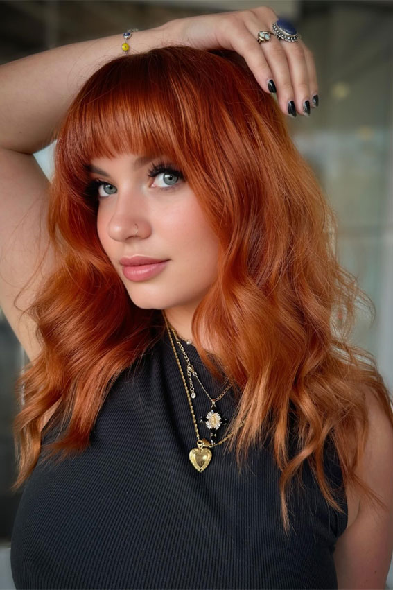 Shoulder Visual Idea Shoulder Visual Idea β Winter Copper Hair Color