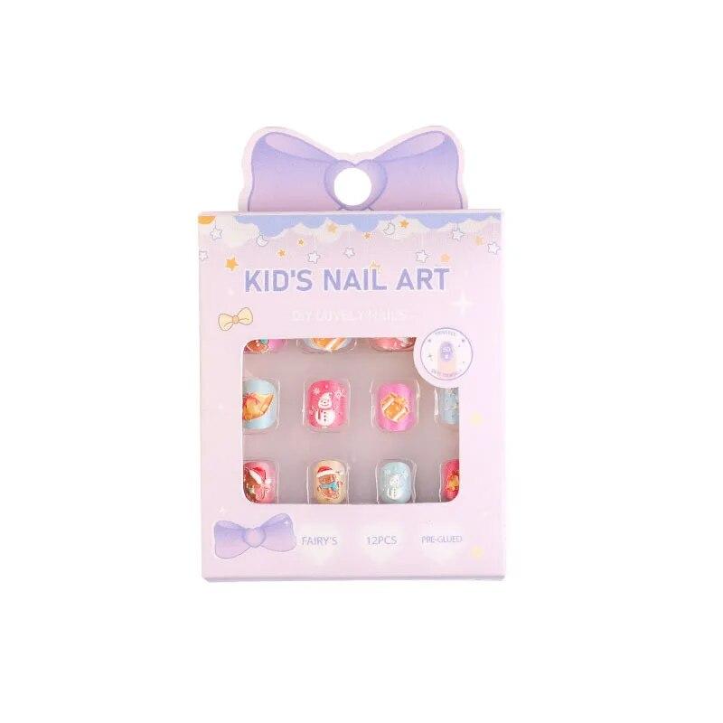 Glossy Visual Idea — Christmas Nails for Kids 2026
