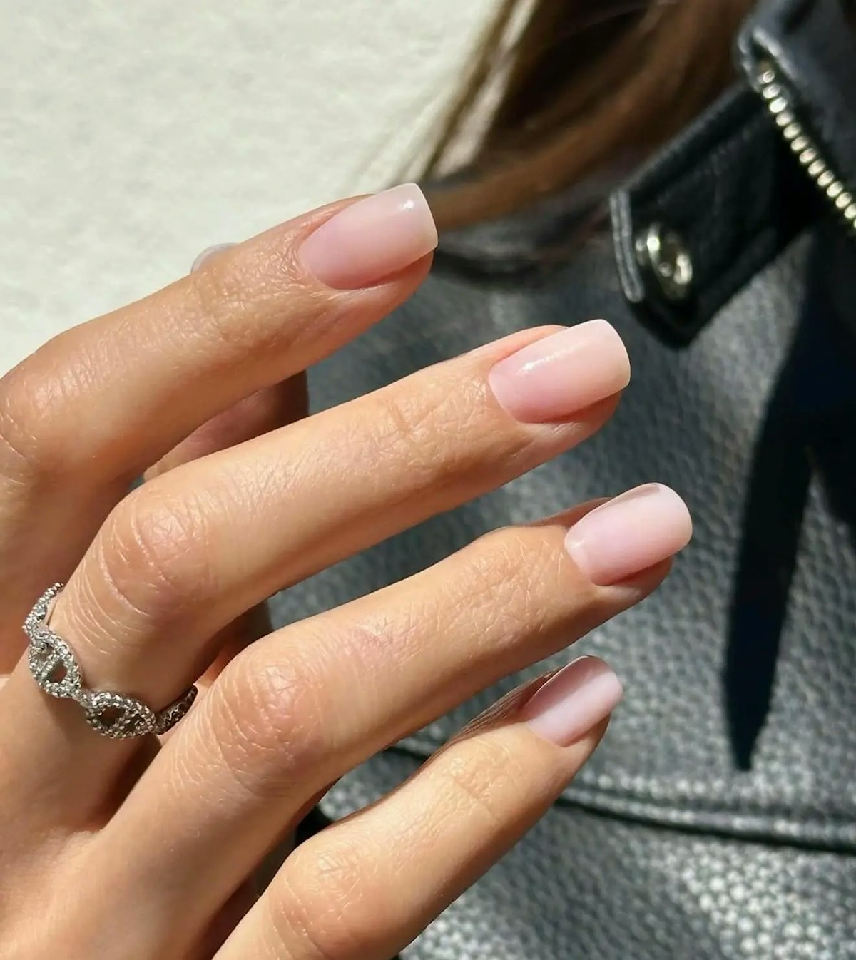 Sheer Pale Pink Medium Square Nails Sheer Pale Pink Medium Square Nails β New Years Square Nails 2027