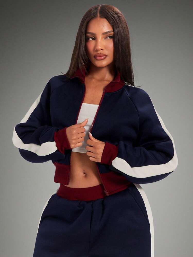 Bold Streetwear with a Colorblock Bomber Jacket and Sweatpants — Winter Streetwear Outfits