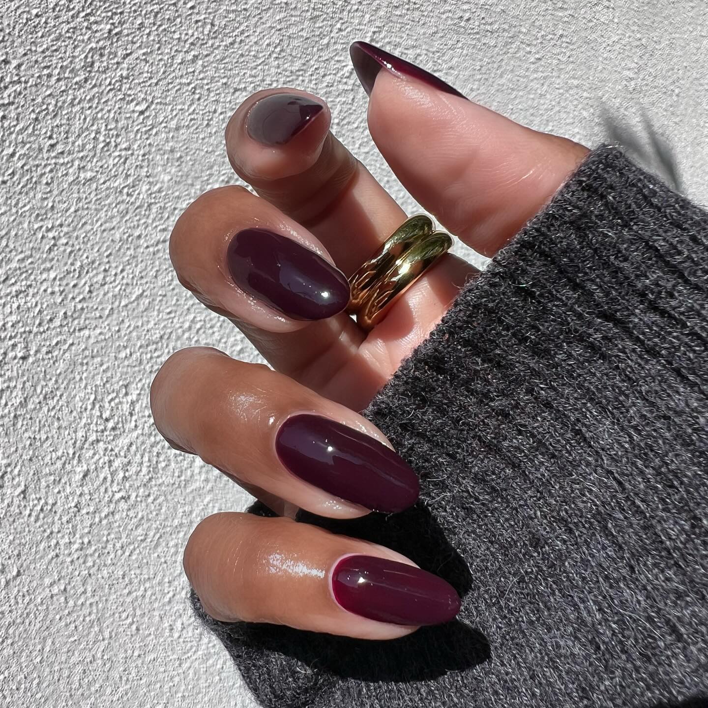 Dark Berry Burgundy Long Stiletto Nails Dark Berry Burgundy Long Stiletto Nails β Burgundy Nails
