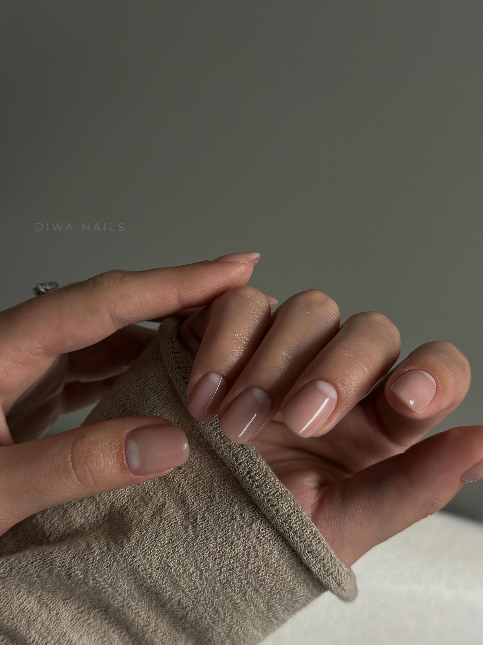Glossy Visual Idea — Natural Winter Nails