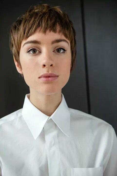 Vibrant Copper Forward Styled Pixie — Winter Haircuts for Girls
