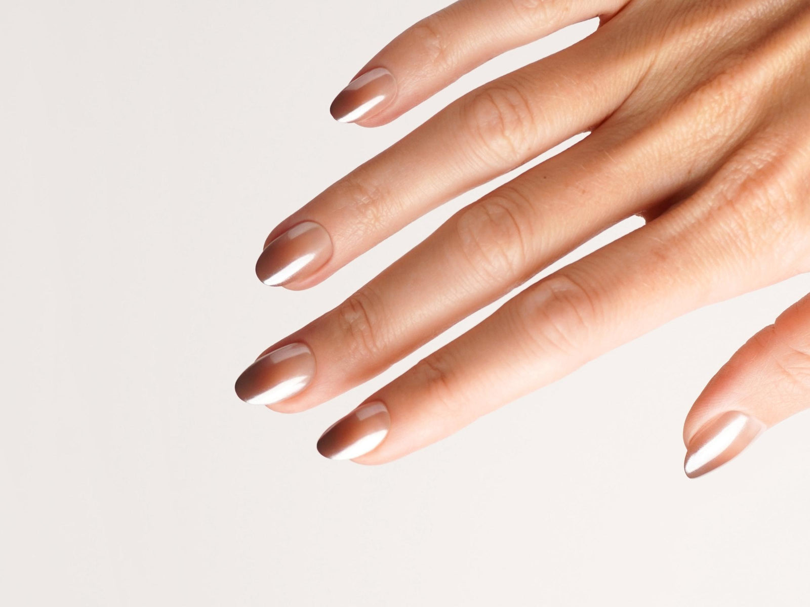 None Visual Idea — Winter Ombre Nails