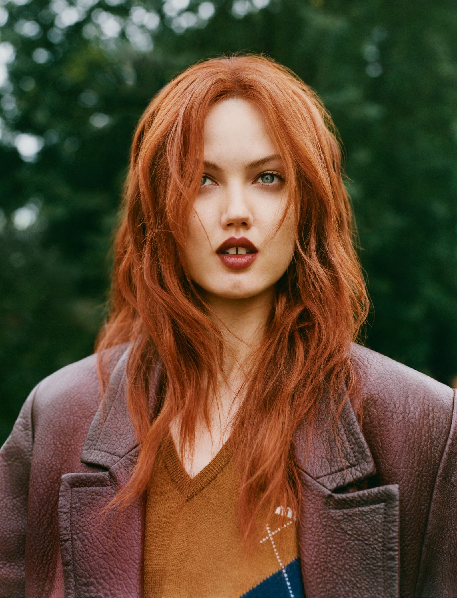 Vibrant Spiced Cherry Red — Winter Auburn Hair Color