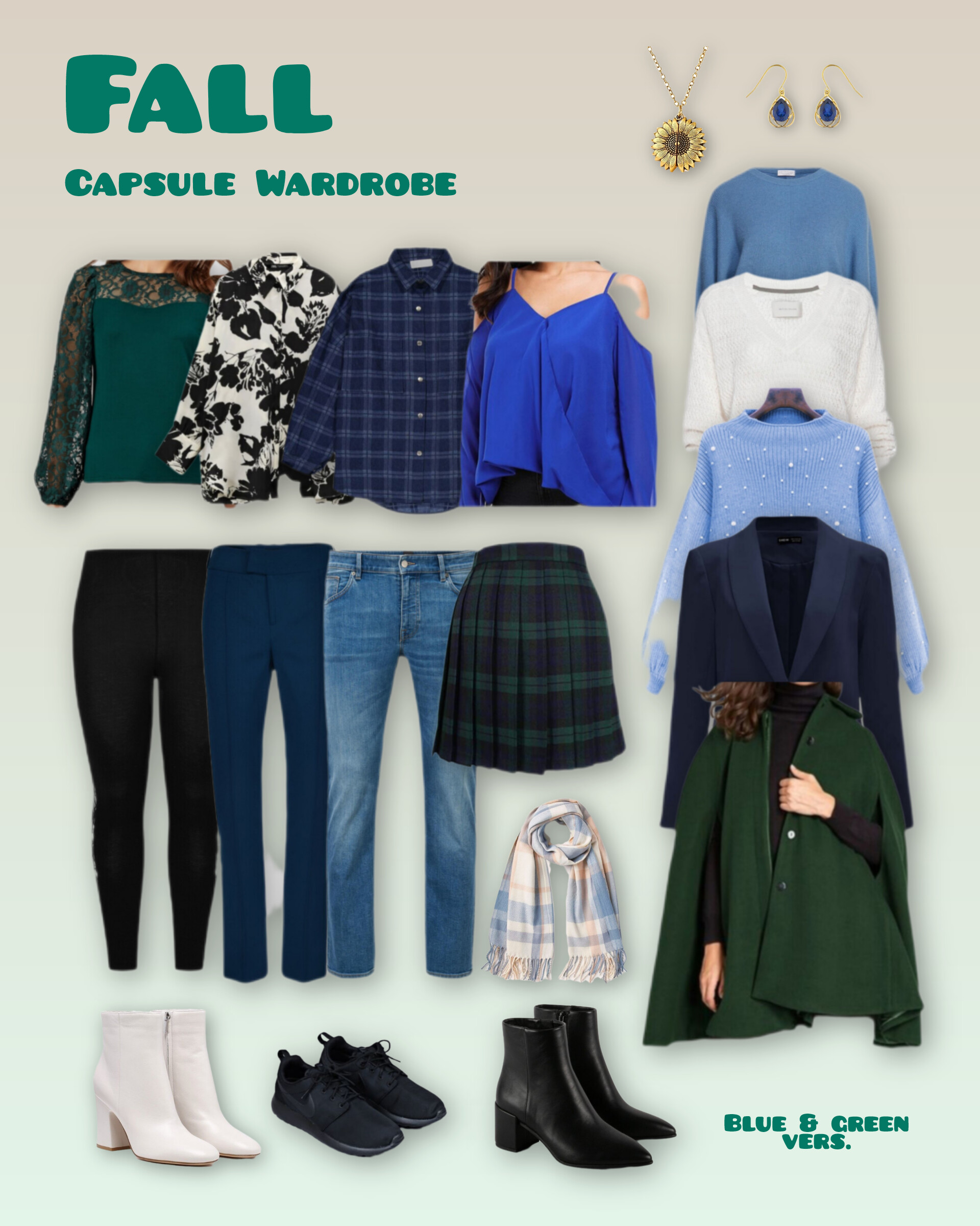 Playful Layers: The Green Cape Playful Layers: The Green Cape β Winter Capsule Wardrobe