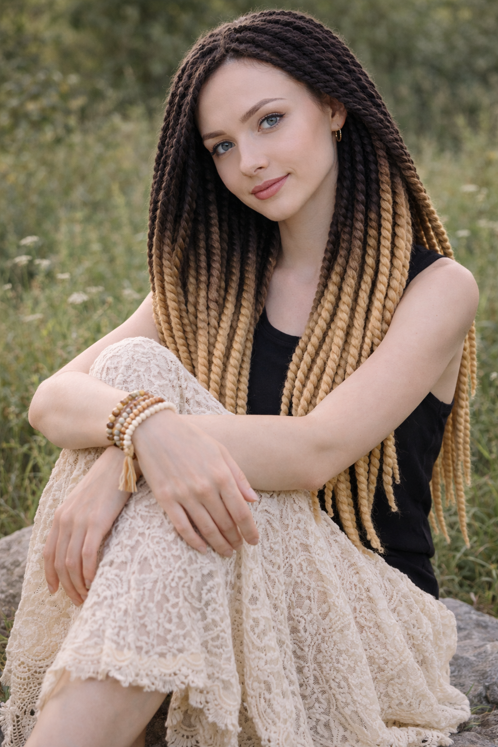 Sand Blonde Ombre Havana Twists — Winter Twist Hairstyles