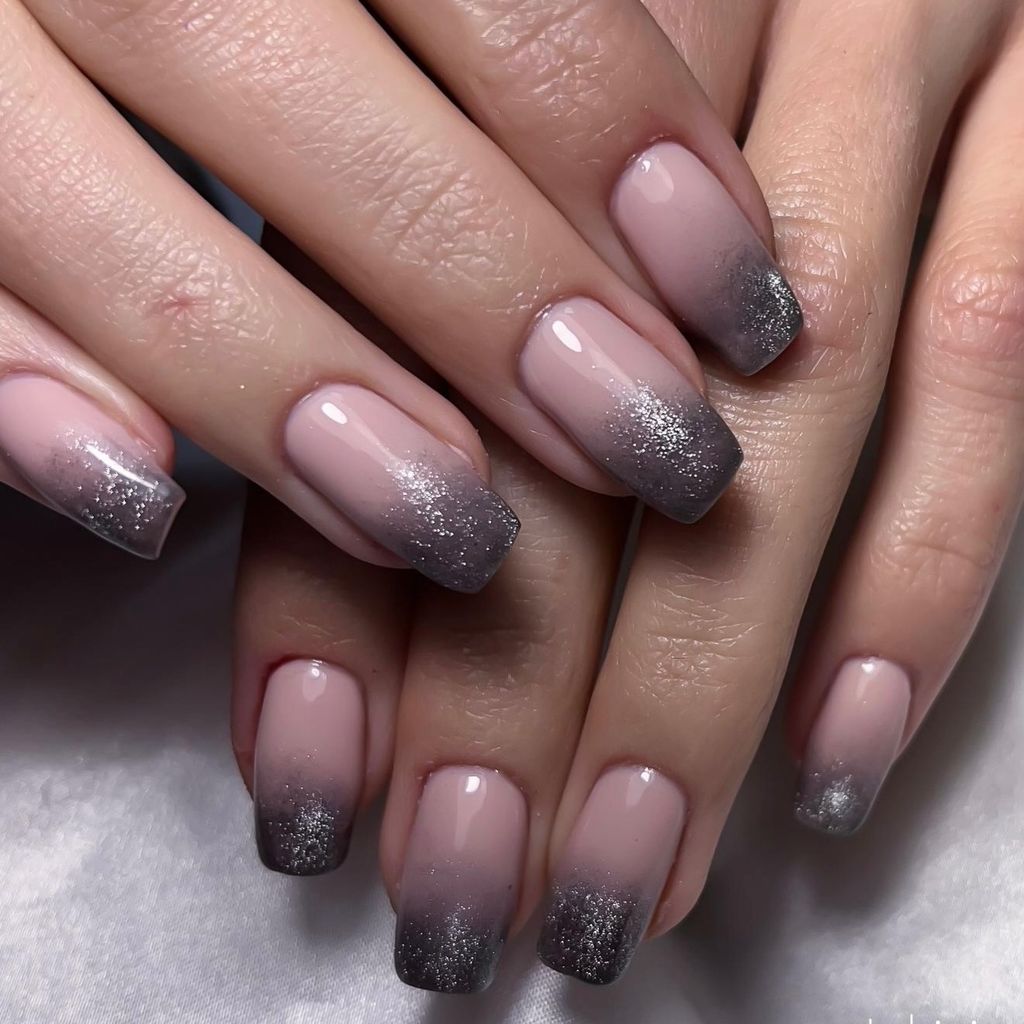 Clean Cuticle Work Even Application Visual Idea — Winter Gray Nails