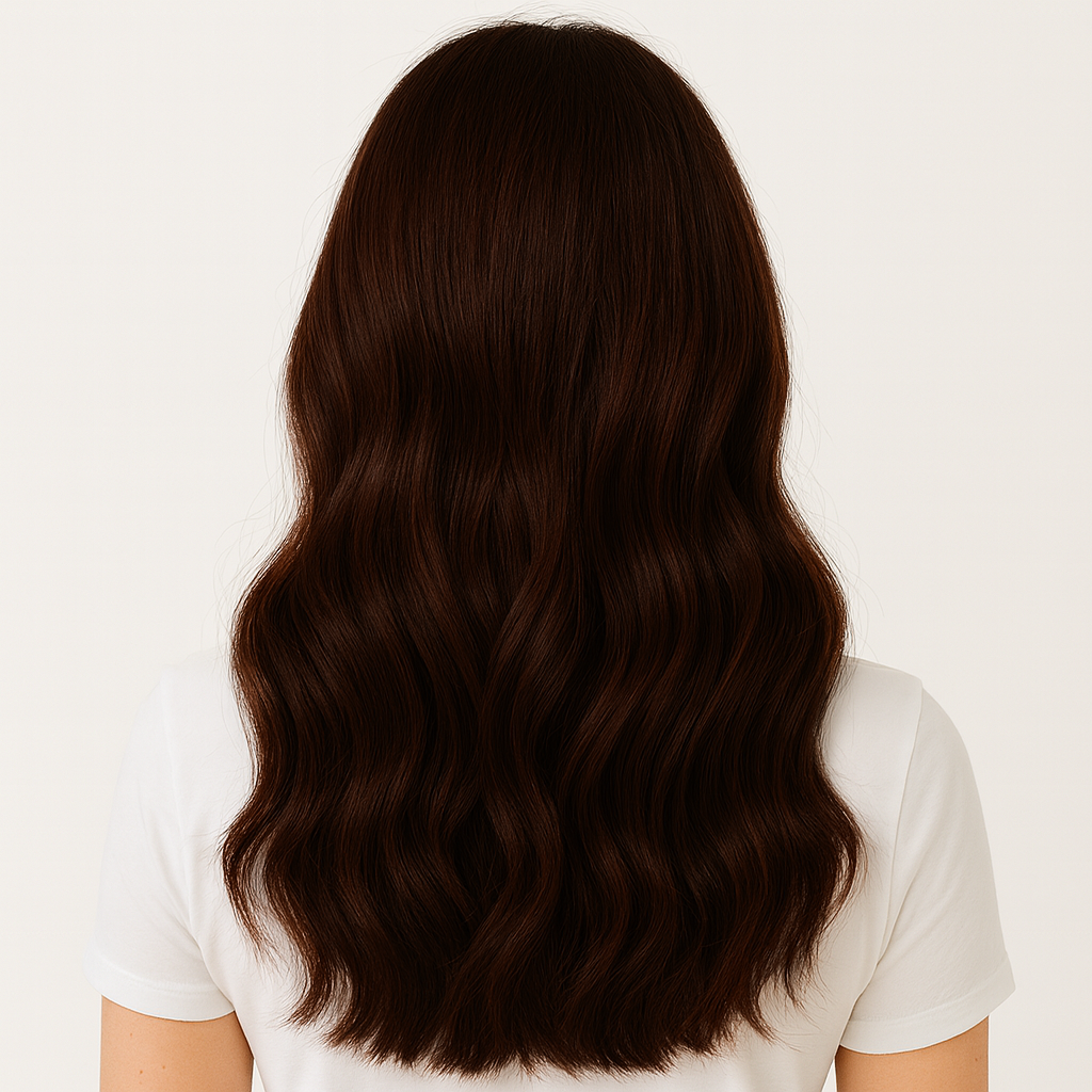Deep Mahogany Brown Air Dried — Mahogany Hair Color