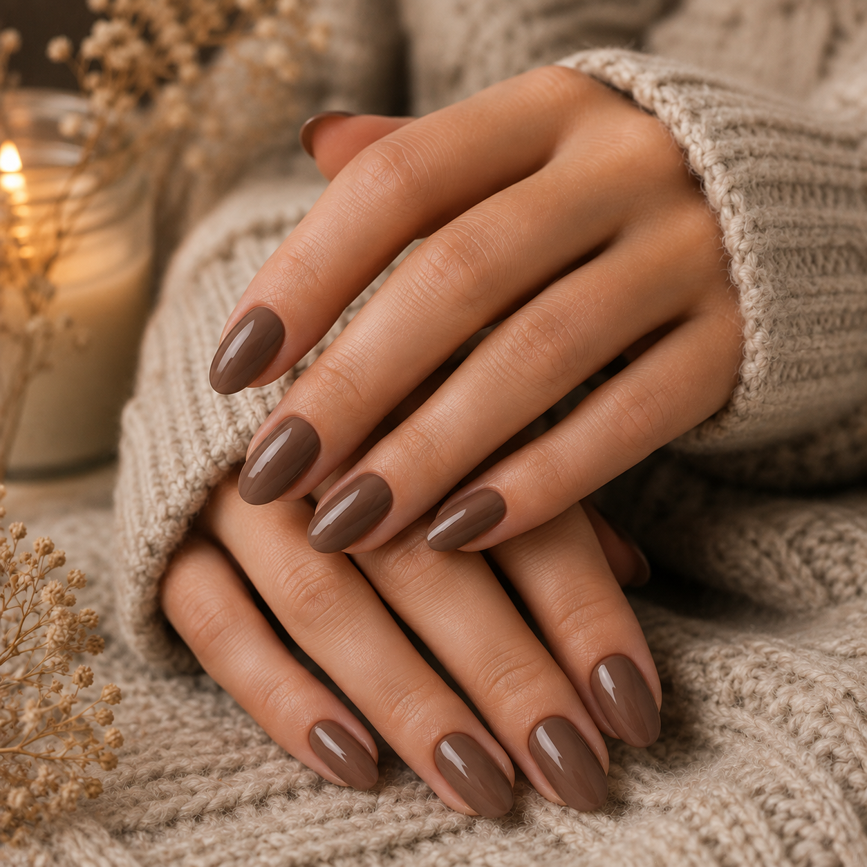 Visual Idea — Natural Winter Nails