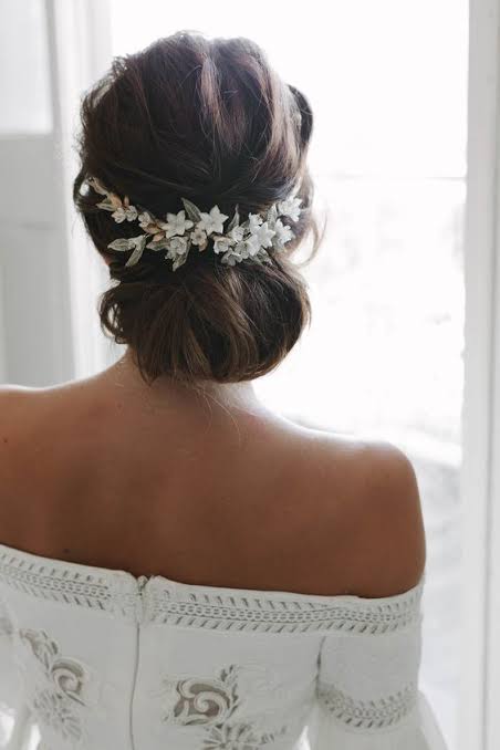 Updo Visual Idea — Winter Wedding Hairstyles
