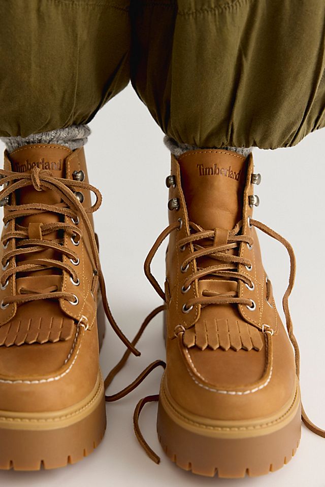 Platform Boots with Fringe: A Statement Casual Look — Timberland Boots Outfits