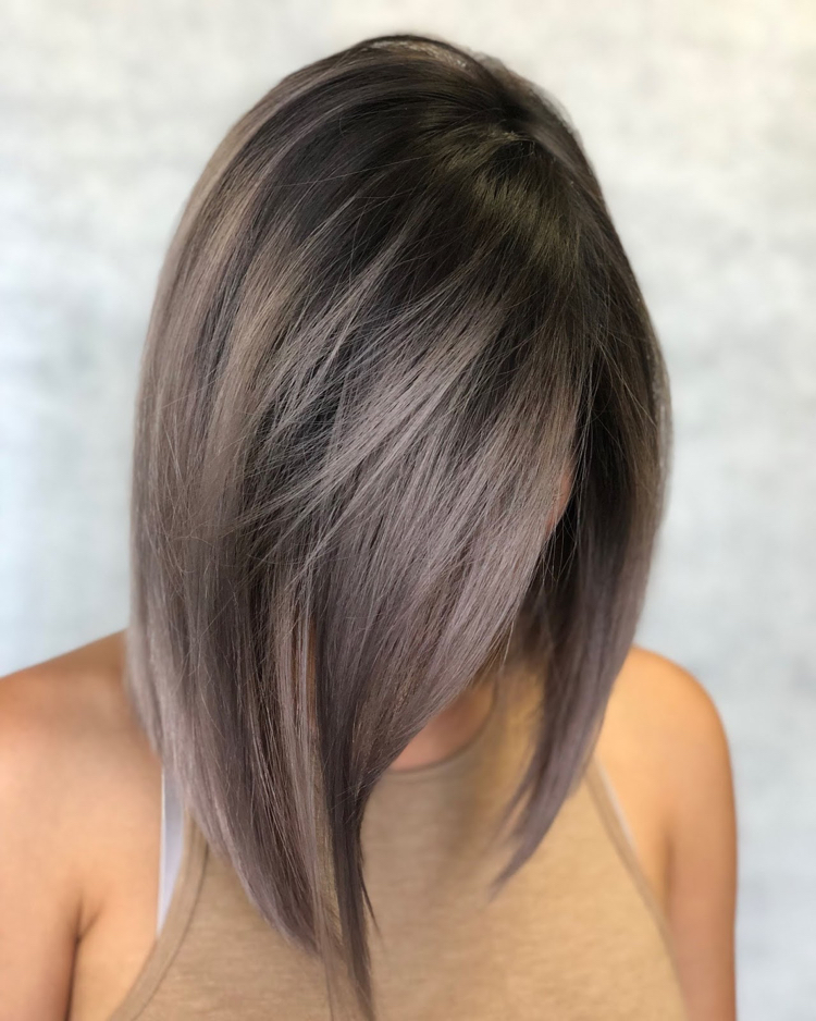 Ash Brown Bob With Ash Blonde — Low Maintenance Winter Hair Colors