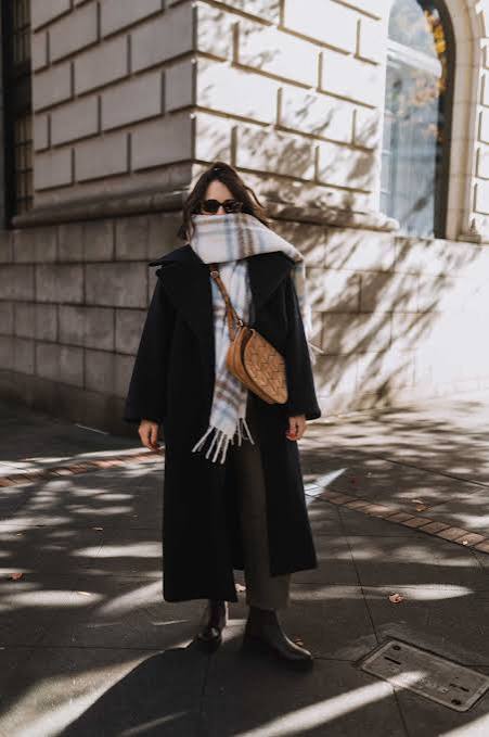 Voluminous Faux Fur Coat Over Wide-Leg Jeans — NYC Winter Outfits