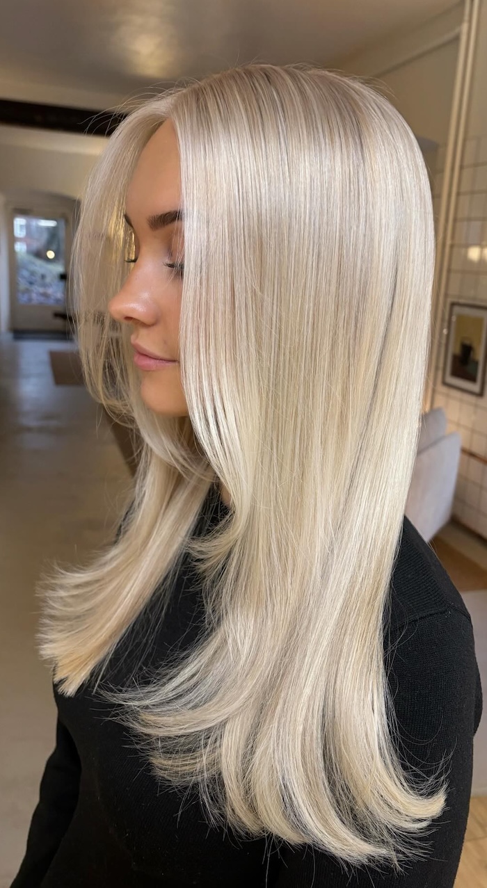 Platinum Blonde Visual Idea Platinum Blonde Visual Idea β Winter Haircuts for Long Faces