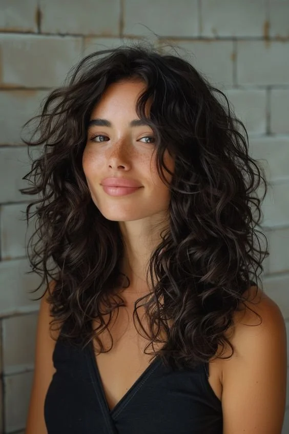 Effortless Mid-Back Shag With Curtain Bangs Effortless Mid-Back Shag With Curtain Bangs β Low Maintenance Winter Haircuts