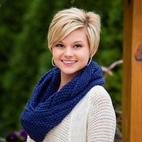 Blonde Visual Idea Blonde Visual Idea β Winter Haircuts for Round Faces