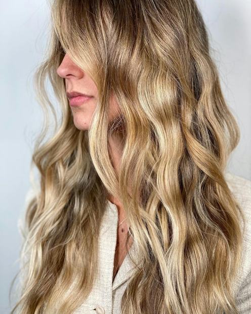 Light Blonde With Platinum Highlights — Winter Highlights