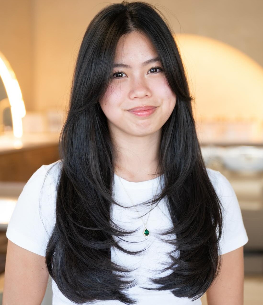 Dark Brown Visual Idea Dark Brown Visual Idea β Long Winter Haircuts