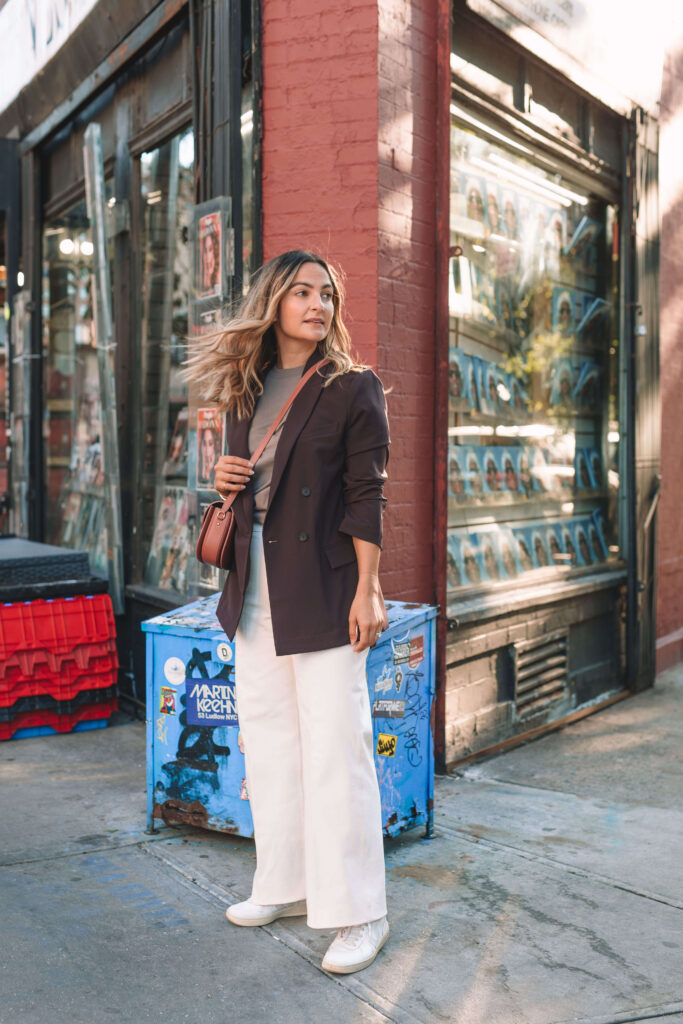 Artistic Layers: Tie-Dye Cardigan with Blue Wide Leg Jeans — Winter Outfits with Wide Leg Jeans