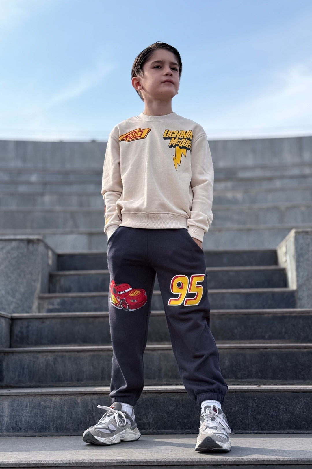 Lightning McQueen Sweatshirt and Cars Graphics for Casual Fan Wear Disney Winter Outfits