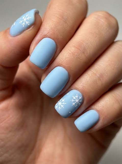 Matte Visual Idea Matte Visual Idea β Clean Girl Winter Nails