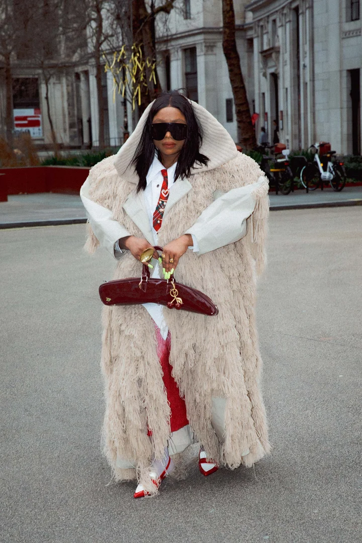 Shaggy Cream Coat: Bold Statement Outerwear — London Winter Outfits
