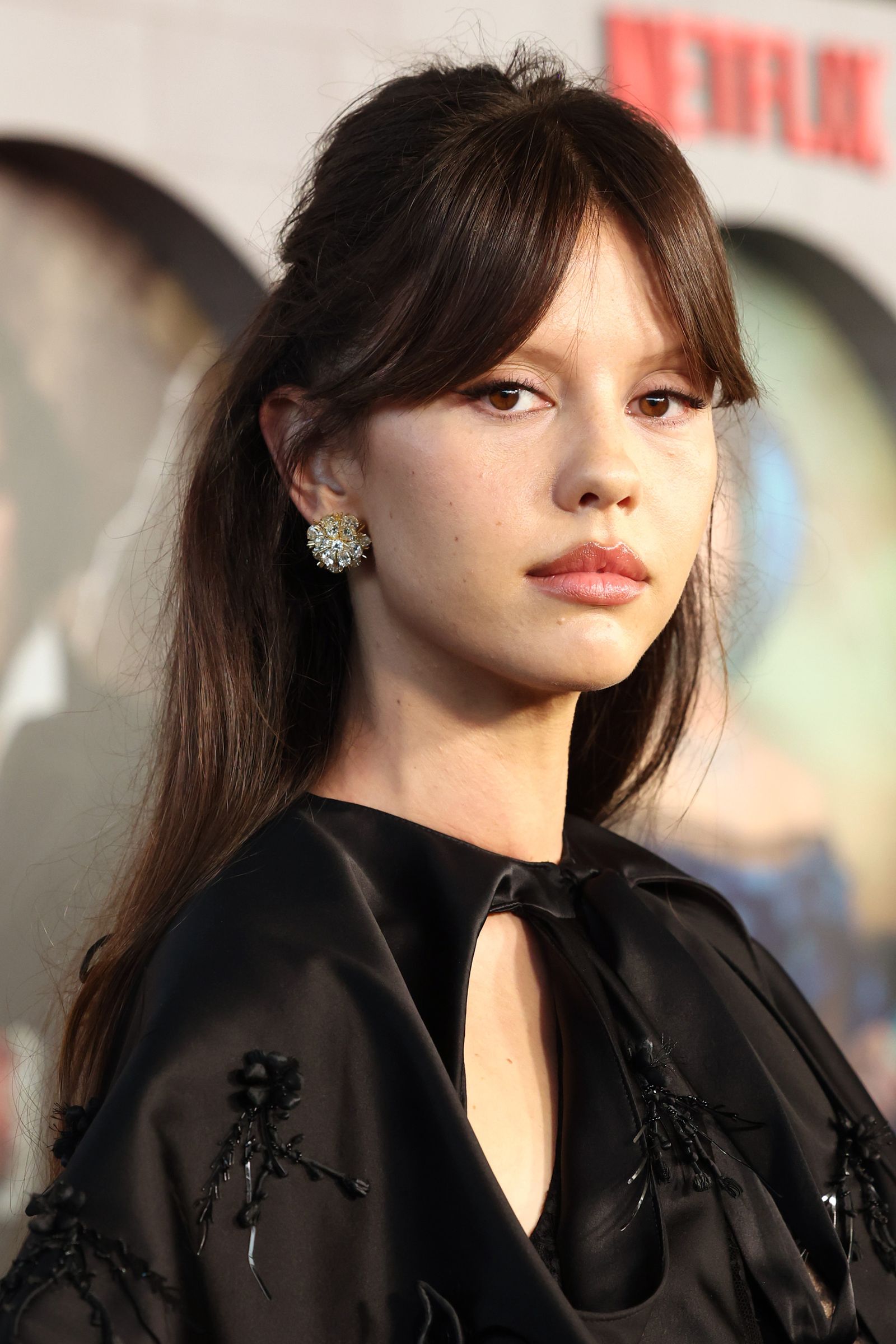 Molten Brunette With Side-Swept Bangs — Winter Hair Colors for Brunettes