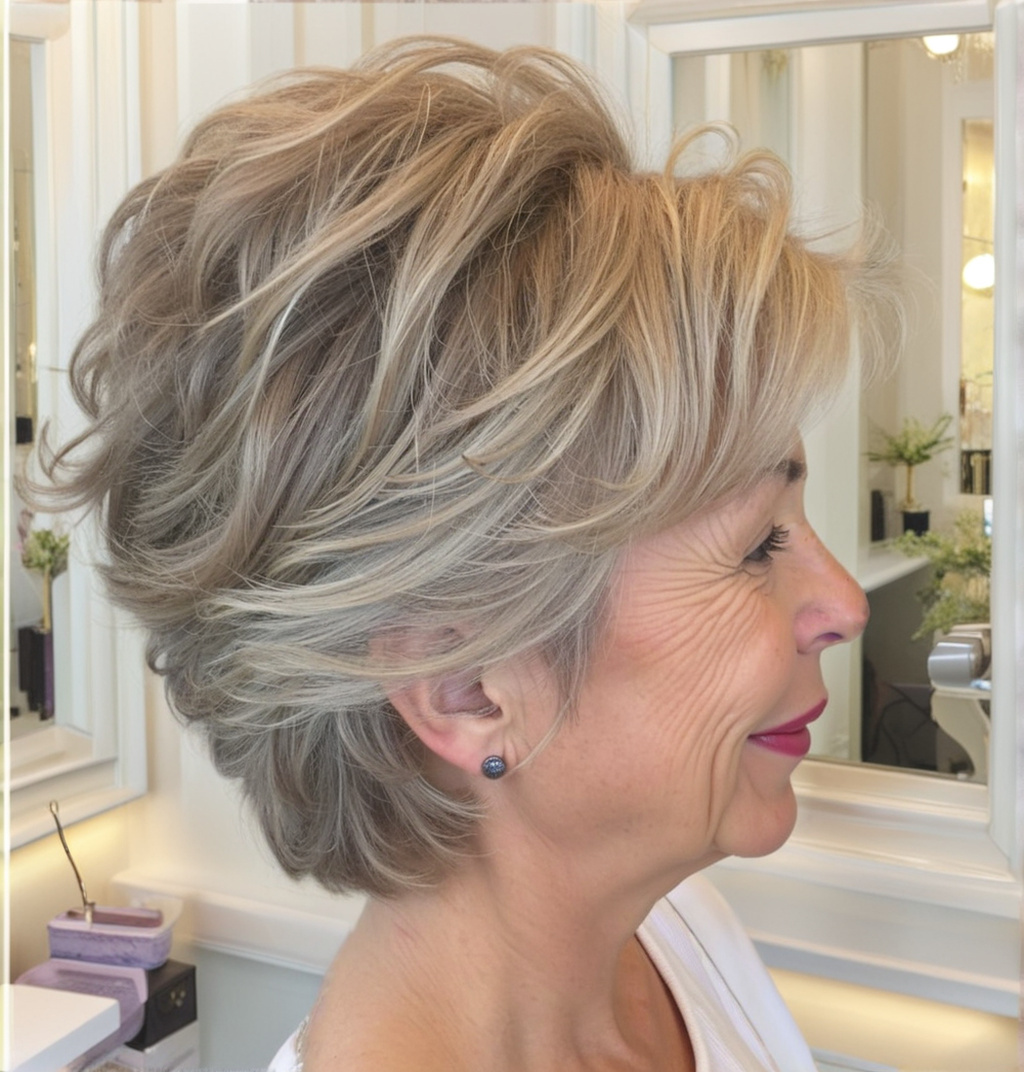 Collarbone Shag With Wispy Bangs — Winter Haircuts for Women Over 70