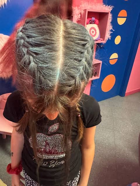 Visual Idea β The Hair Is Dark Brown And Appears Thick Visual Idea β The Hair Is Dark Brown And Appears Thick β Winter Hairstyles for Kids