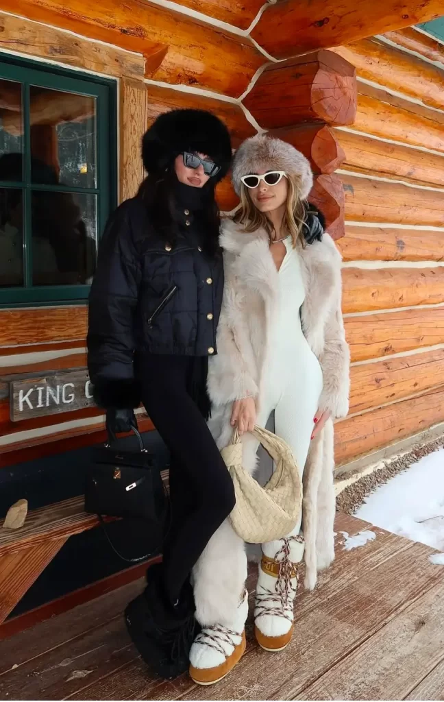 Contrasting Apres Ski Styles: Jumpsuit vs. Puffer Contrasting Apres Ski Styles: Jumpsuit vs. Puffer β Apres Ski Outfits