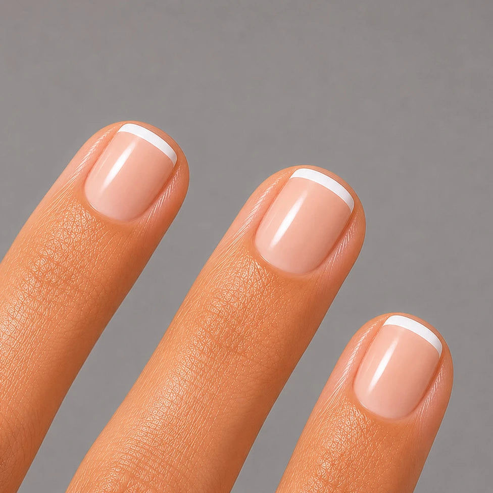 Classic French Short Square Nails — New Years Press On Nails 2027