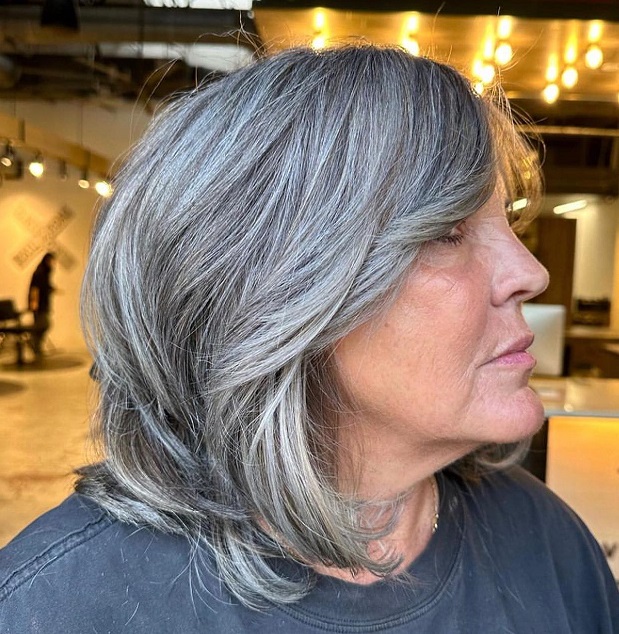 Shag With Layers Visual Idea Shag With Layers Visual Idea β Winter Hairstyles for Gray Hair
