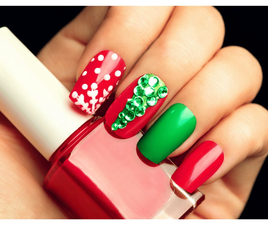Short Square Christmas Art Nails Short Square Christmas Art Nails β Burgundy Christmas Nails 2026