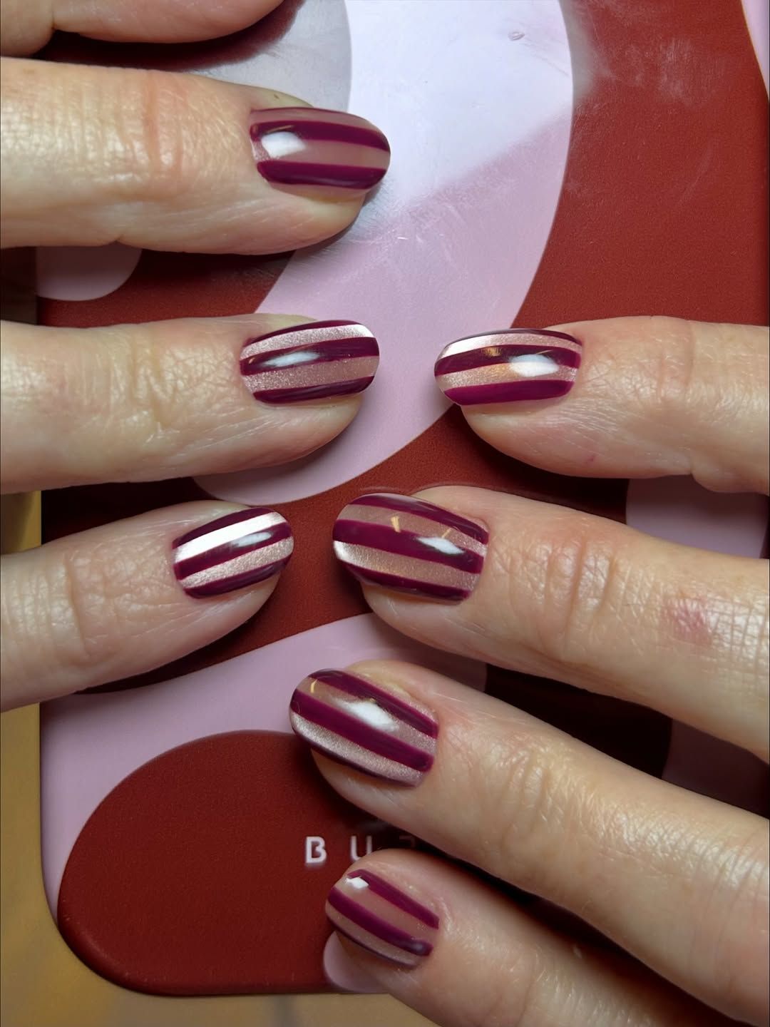Abstract Icy Tip Almond Nails Abstract Icy Tip Almond Nails β Winter Nail Trends