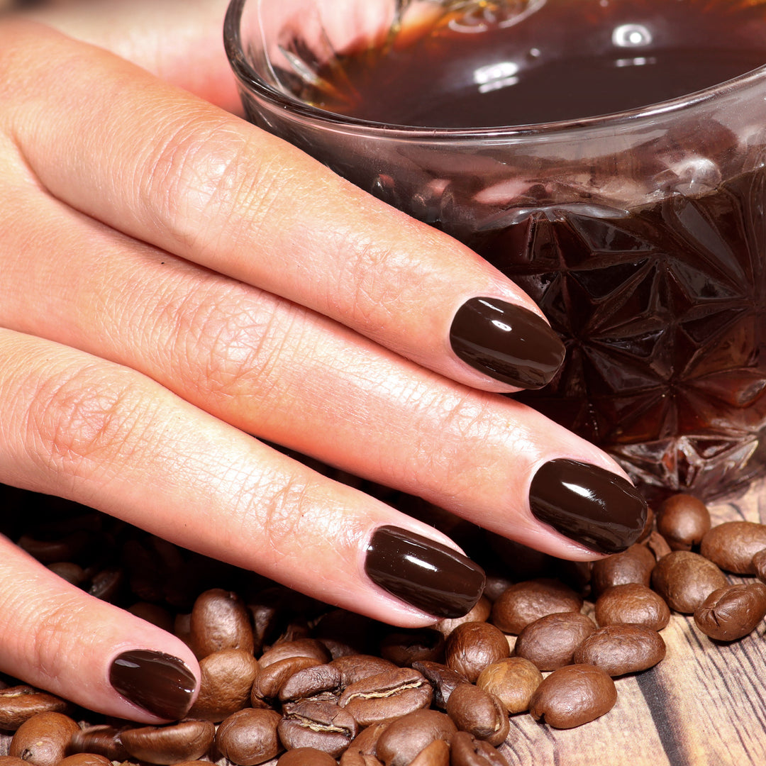 High Gloss Visual Idea — Mocha Nails