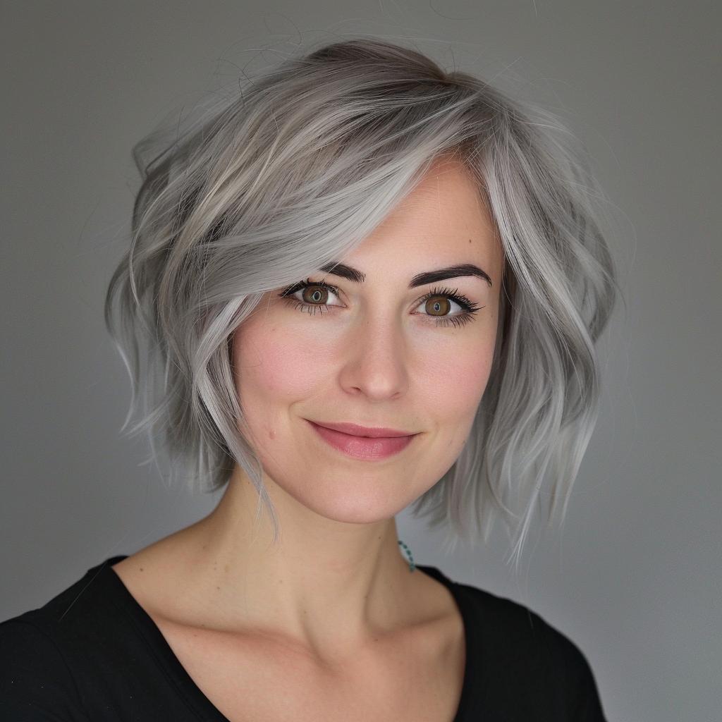 Bob Visual Idea Bob Visual Idea β Winter Haircuts for Gray Hair