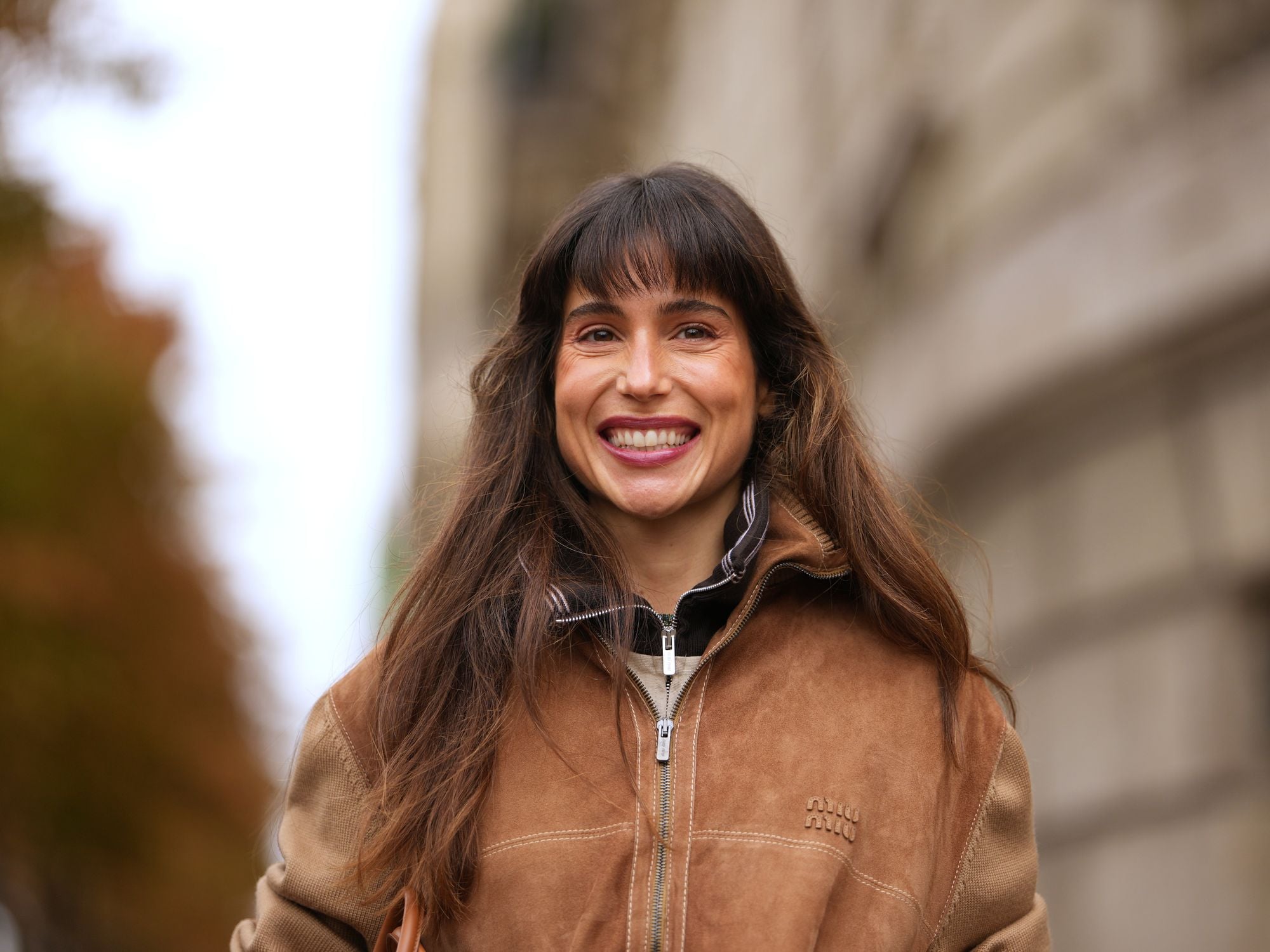 Mid-Back Straight Dark Brown — Winter Haircuts with Curtain Bangs