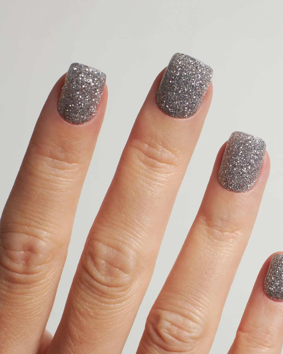 Full Silver Glitter Square Nails Full Silver Glitter Square Nails β New Years Dip Powder Nails 2027
