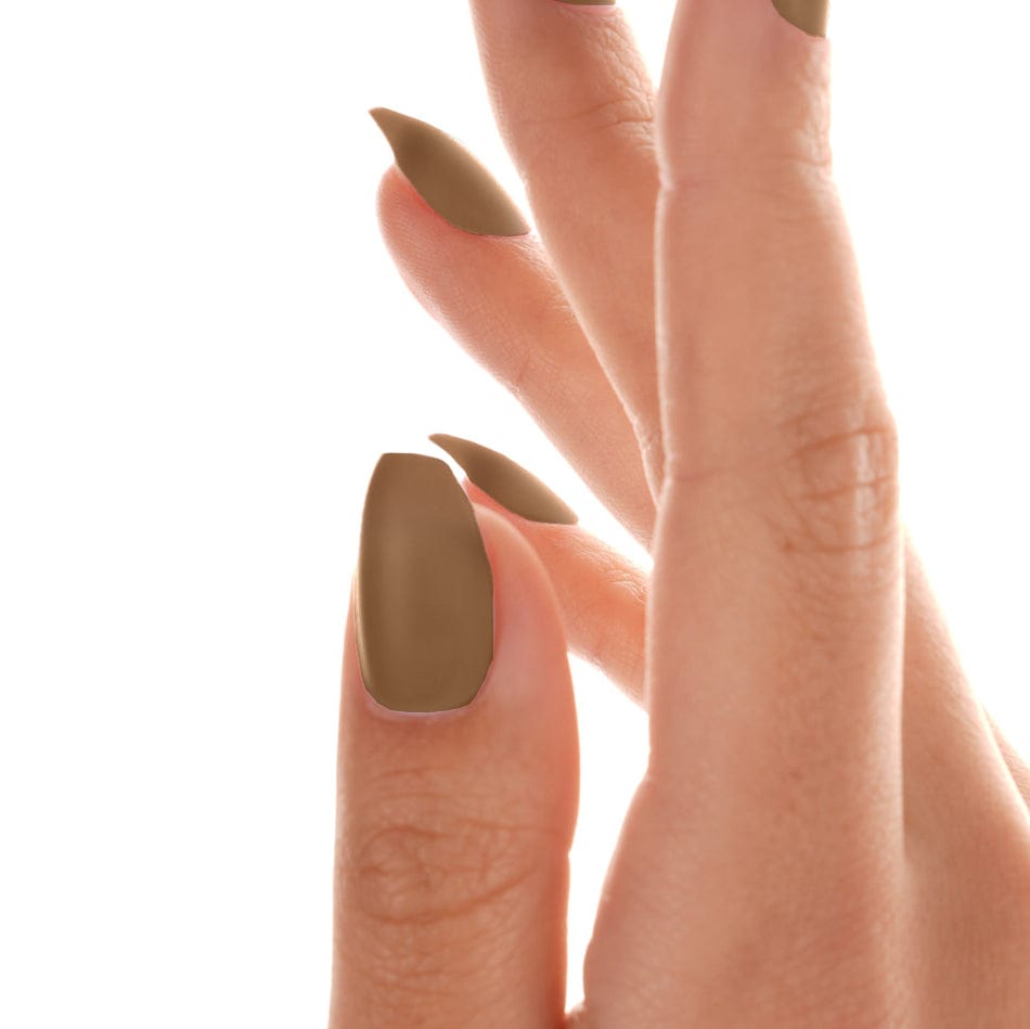 Matte Visual Idea — Mocha Nails