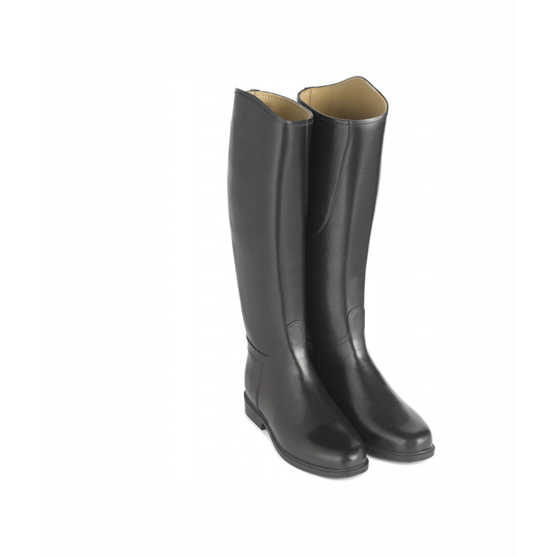 Classic Silhouette: Black Leather Riding Boots with Tan Lining Classic Silhouette: Black Leather Riding Boots with Tan Lining β Riding Boots Outfits