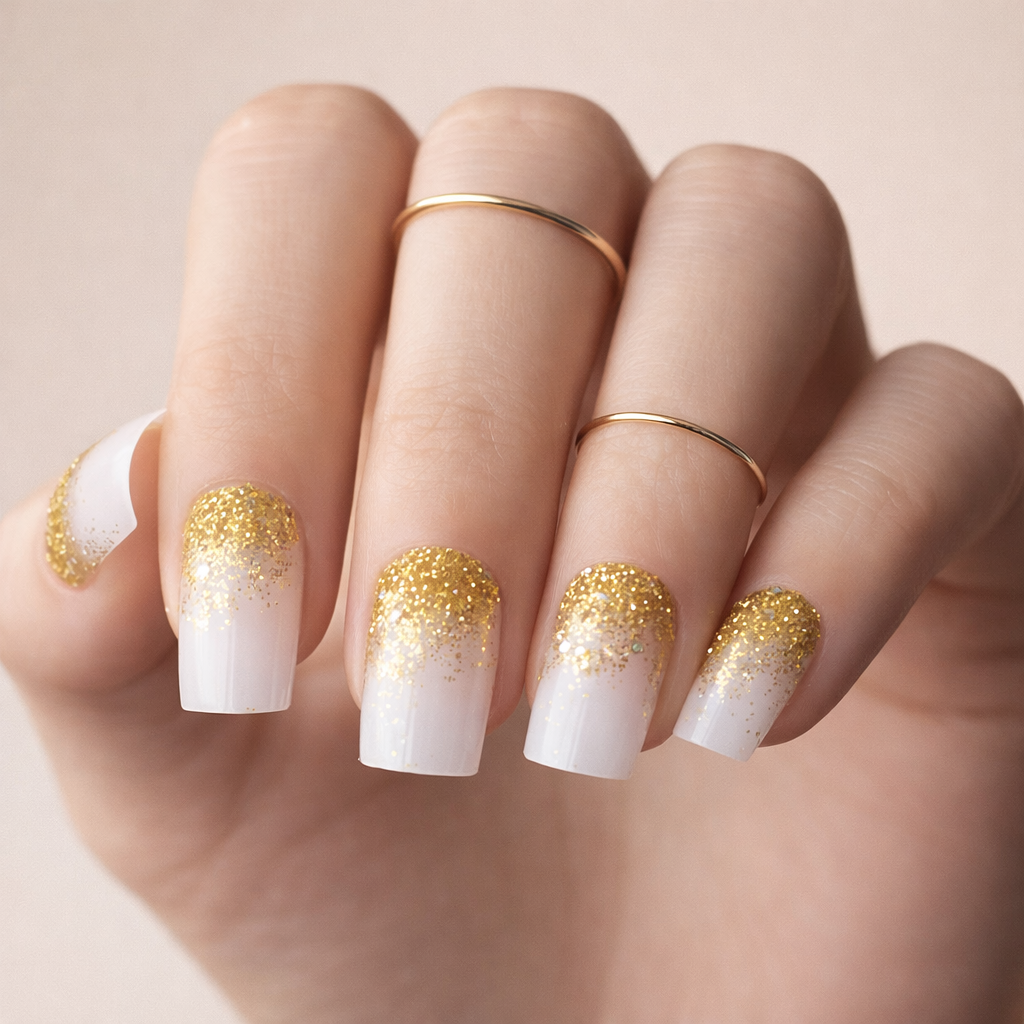 Glitter Gradient On Tips Visual Idea Glitter Gradient On Tips Visual Idea β New Years Nails 2027