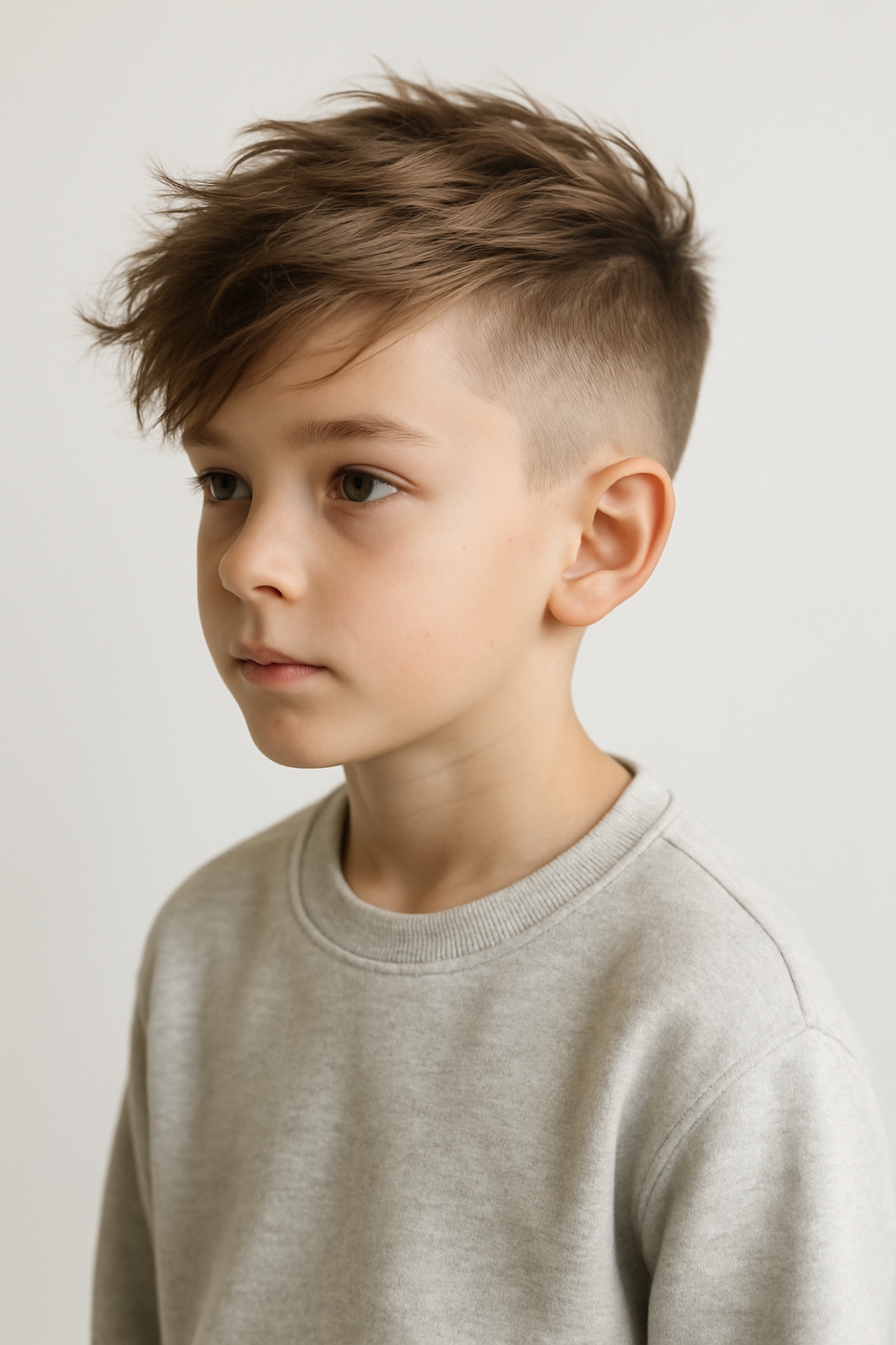 Textured Crop With Side Part Fade — Winter Haircuts for Boys